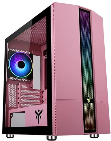 PC Gaming Computer Desktop Assemblato AMD Ryzen 5 5600G - 6 Core 4,40 GHz Hd 1 TB Ram 32 GB Windows 11 Pro Rosa Wifi