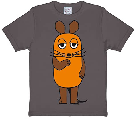 Logoshirt® Die Sendung mit der Maus T-Shirt Kinder | Offiziell lizenziertes Maus-Motiv, 100% Baumwolle, bedruckt, lustiges Cartoon T-Shirt für Mädchen und Jungen, für Maus-Fans