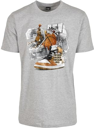 Mister Tee Herren T-Shirt Vintage Ballin Tee Heather Grey XXL