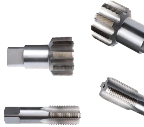 AM-Zerspanungstechnik Rohrgewindebohrer G1/2 | Gewindeschneider Zoll | HSS Rohrgewindeschneider | Whitworth Rohrgewinde G | Einschnitt Gewindebohrer Zoll Gewinde - G (BSP) 1/2
