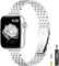 TISIMO für Apple Watch Armband 41mm 40mm 38mm 45mm 44mm 42mm Series 8 7 6 5 4 3 2 1 SE SE2 Damen und Herren, Edelstahl Metall Ersatzband für iWatch Armband (38mm 40mm 41mm, Gebürstetes Silber)