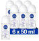 6x NIVEA Deodorant Roller Sensitive & Pure 50ml - Multipack