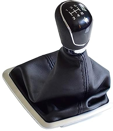Auto Schaltknauf Schaltknauf für Ford für Focus 2 MK2 FL C-MAX 2006-2011 MK3 MK4 MK7 Galaxy Gear Manual Shift Stick Schaltknauf Schaltknaufkopf (Color : Big-5 Speed-black)