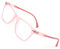 ATOM 100% UV Protection Kids Blue Light Blocking Glasses - Suitable for kids aged between 5 to 12 Years Children Blue Light Blocking Glasses for Boys and Girls (Pink & Clear)