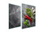 TMK ArtDeko Herdabdeckplatten Set 70 x 52 cm Ceranfeld Abdeckung Glas Spritzschutz Abdeckplatte Glasplatte Herd Ceranfeldabdeckung Deko Schneidebrett, Chili