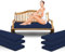 Outdoor Garden Bench Cushion Seat Pad for 2/3/4 Seater Patio Furniture Waterproof Swing, Hammock, Rattan Sofa 108/140/170cm Long Bench Chair Cushions Pad (4 Seater 170cm x 51cm x 5cm, Navy)