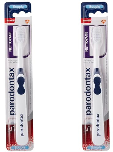 Parodontax Brosse À Dent Nettoyage Souple, Pour Les Dents Sensibles, Élimine La Plaque Dentaire (Lot de 2)