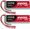 HRB 2PCS 11.1V 2200mAh 3S 100C Lipo Battery with Deans Plug for RC Car Boat Truck Heli Airplane Quadcopter Helicopter Multi-Motor Hobby DIY Parts