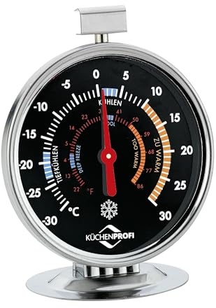KÜCHENPROFI Gefrier-/Kühlschrank-Thermometer, schwarz