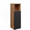 Vicco Midischrank Anthrazit gestreift Irma 30x95x30 cm - Badezimmermöbel, Ideal für kleine Räume und schmale Nischen