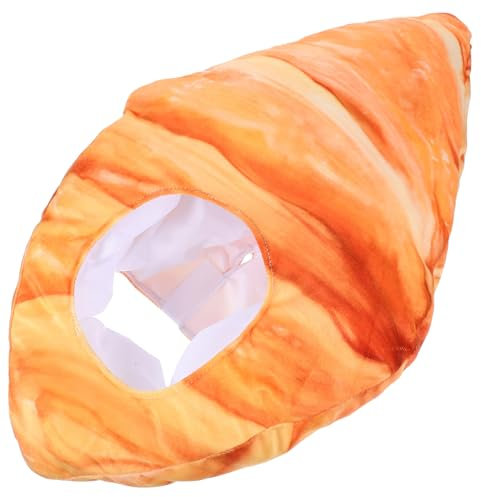 DRESSOOS Croissanthaube halloween kostüm halloween hüt Cartoon-Hut-Requisite Stoffmütze Kleidung -Hut- Kreativer Hut Hörner Kopfbedeckung Lebensmittel Partyhut die Party