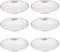 SECRET DE GOURMET Set De 6 Assiettes Creuses bistrot En Porcelaine - Blanc - D 20 Cm