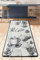 miqna Teppich Moderner Küchenteppich Gel Läufer Küchenläufer Grau Weiß Schwarz mit rutschfestem Bodenmuster mit Schriftzug Coffee Macchiato (Core Black, 120 x 180 cm)