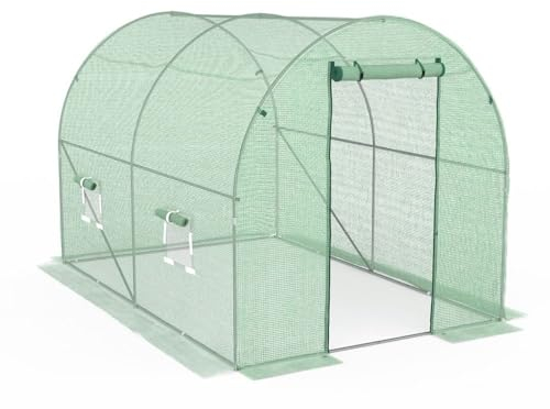 Serre Tunnel de Jardin 6M² avec bâche renforcée