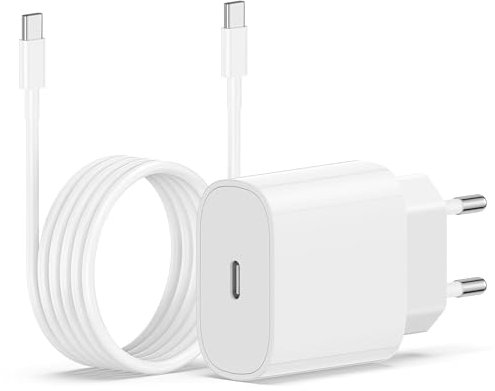 Chargeur Rapide 20W avec Câble de 2 M, Compatible Samsung Galaxy S20, S21, S22, S23 Ultra Plus Note 20, Note 10 Plus et Android