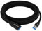 Mygatti Cable de extensión USB 3.0 5 metros,5.0 Gbps Cable,cobre puro de 24 AWG,carcasa de aleación de aluminio y cubierta de nailon trenzado negro,para lector de tarjetas,teclado,cámara