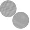 Lot de 2 grilles rondes en maille de fibre de verre de 40,6 cm - Réutilisables - Grilles de cuisson en acier inoxydable - Pour barbecue, extérieur, jardin, camping