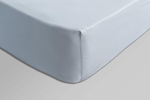 Fantasy Sateen Blue Spannbettlaken, 90 x 200 cm