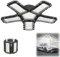 XINZI 72W LED Garagenleuchte Werkstattlampe 2 Stück, 0°-90° Verformbare Deckenlampe mit 5 Verstellbaren Paneelen, 5040ML 6500K LED Garagenleuchte für Garage, Keller, Geschäft