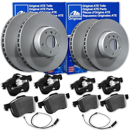 ATE Bremsscheiben + CERAMIC Beläge vorne + hinten passend für 5er F10 F11 6er