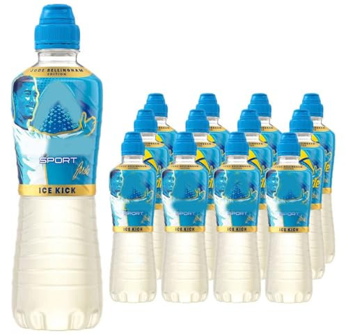 Luccozzadde Sport Ice Kick 500ml – Jude Belliinggham Limited Edition | Electrolyte Energy Drink for Hydration & Performance | Refreshing Flavour | PMP Bottle (Pack of 12)