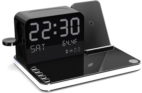 Qusedwey Wireless Charging Station Bluetooth Automatic Connection Multifunctional Charging Accessories Compatible withMultiple Devices