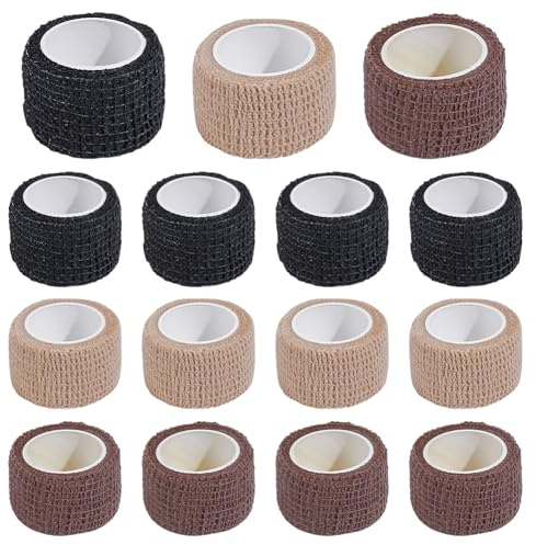 MAYJOYDIY 15 Rolls Non-Slip Winding Tape, Hot Handle Covers Wrap Heat-Resistant Fabric, 25mm Heat-resistant Strap for Pot Handle Electric Kettle Skillet Cast Iron Pots Frying Pan