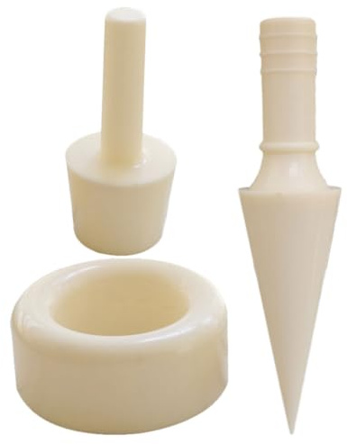 NUOBESTY Moule à Cornets Gaufrés en PVC 3 Pièces Kit Rouleau à Glace DIY pour Cornets Croustillants Cônes de Cône pour Pâtisserie Maison et Fêtes