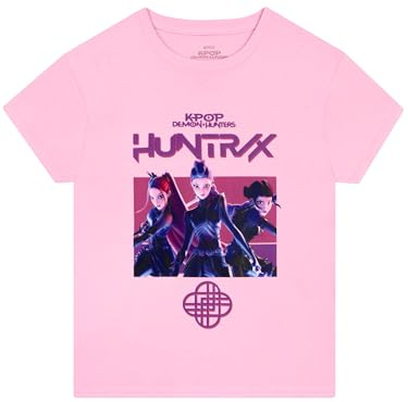 KPop Demon Hunters Huntrix Shirt, Süßes K Pop T-Shirt Für Kinder, T Shirt Kinder Und Tshirt Mädchen Aus Baumwolle