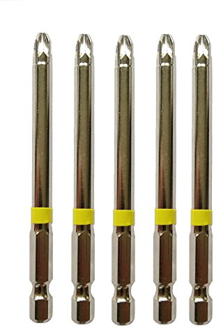jjw-germany Profi Ersatz Bits Torx Pozidriv oder Phillips aus schlagfestem Spezialstahl, vernickelt (PZ3 x 90)