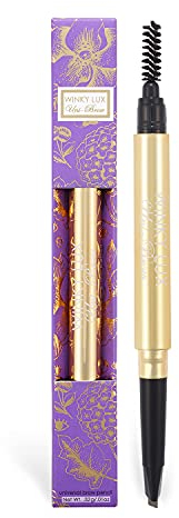 Winky Lux Uni-Brow Universal Eyebrow Pencil, New York Designed Brow Pencil Cosmetics with Duel Tip for Precisely Tinting Eyebrows, Brushes Up All Brows from Dark Brown to Blonde Hair, 0.09 Oz