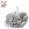 CREATIV DISCOUNT Deko Steine im Netz, 500g, grau