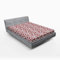 ABAKUHAUS Dessert Fitted Sheet, Delicious Cake Slices Food, Soft Decorative Fabric Bedding All-round Elastic Pocket, 150 x 190 cm, Multicolor