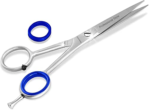 Profi Haarschere Friseurschere mit Mikroverzahnung Edelstahl Rostfrei Haarschneideschere mit Scharfer Schneide für einen perfekten Haarschnitt (6 Zoll/15,24 cm, Haarschere)
