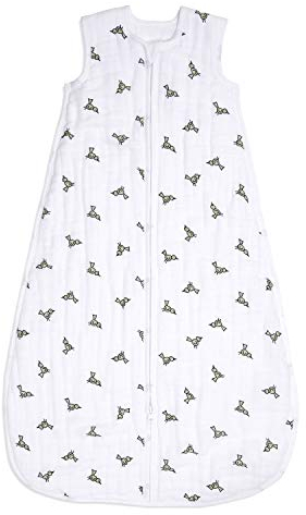 aden + anais™ Schlafsack für die Übergangszeit, 4 Lagen aus 100% Baumwoll-Musselin, tragbare Decke für Mädchen & Jungen, atmungsaktiver Schlafsack für Babys, 1,5 TOG, 18-36 Monate, Jungle Jam