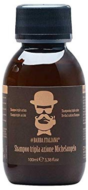 BARBA ITALIANA Shampoo mit dreifacher Wirkung für Schuppen - Haarausfall - Michelangel Fett 100 ml