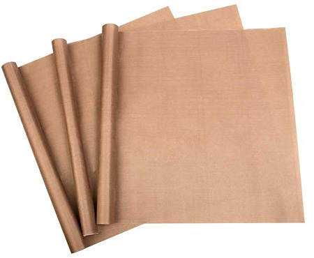 MR.R 3 STÜCKE 40x61cm Dicke 0,11 mm Hochbeständige Antihaft-PTFE-Teflonfolie für Transferpressen Backen Kochen Bügeln Drucken