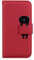 Norn hülle für Samsung Galaxy S10 Lite/A91,Cartoon Cute Katze Stoßfeste Handyhülle Brieftasche Klapphülle mit Kartenfach Ständer,PU+TPU Leder Wallet Flip Phone case Cover,Magnetverschluss,Rot