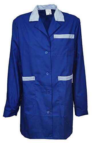 fratelliditalia.org Kittel Kasack Schürze Lehrer Schule Kindergarten Reinigung Damen Supermarkt Arbeit, Königsblau, XL
