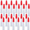 AHUNTTER 96PCS Caulk Nozzles Caps Set for Silicone Sealant, Re-sealable Mastic Spare Cartridge Nozzles Screw Covers 48 White Caulking Nozzles + 48 Red Caulk Caps Nozzle Caps for Caulking Gun