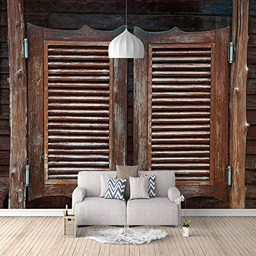 Fotomurales Puerta de madera 200x140cm Decoración de Pared decorativos Murales moderna de Papel Pintado Sala Living Oficina Dormitorio