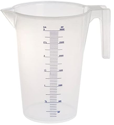 Heavy Duty Measuring Jug 3 litres Lightweight Strong Durable
