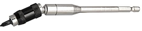 Toolcool Pivoting Bit Holder Magnetic Pivot Drill Bit Holder 5.7 Inch Long Quick Release Flexible Screwdriver Bit Holder for Tight Spaces or Corners
