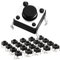 Chanzon SPST Interruptor de Boton Momentaneo Tactil 6x6x5mm 20Pcs (TS-D001) 4 Pin pulsador táctil interruptor Micro momentáneo Tact Para placa Arduino Breadboard PCB electrónica
