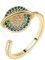 Nordterm Rotating Planet Anxiety Ring for Women，Brass Fidget Ring for Anxiety, ADHD, and Fidgeters，Spinner Ring with Adjustable Band，Calming and Fidget Jewelry (Gold)