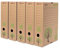 A4 Eco Archiving Box Storage File, Brown Pack of 10, Box Files - Made In UK