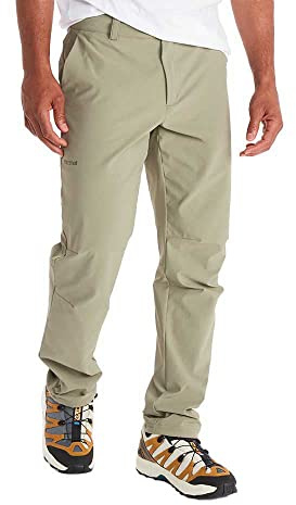Marmot Men's Scree Pant, Softshell Trekking Pants, Breathable Outdoor Trousers, Water Repellent Hiking Pants, Vetiver, 38