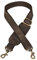 STILORD 'Elli' Wechselgurt Leder mit Schulterpolster Schultergurt für Taschen Trageriemen Handtaschengurt für Umhängetasche Vintage Taschengurt mit Karabiner Taschen-Gurt, Farbe:matt - Dunkelbraun
