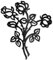 CREATCABIN Große Rose Aus Metall,Wanddekoration,Rose,Wandbehang,Ornament,Eisendraht,Wandkunst,Skulptur,Dekoration,Schild,Schwarz,Minimalistische Linie,Florales Wanddekor Für Garten,Zimmer,26.5x23cm
