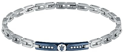 Maserati Herrenarmband aus Stahl, Kristalle, Iconic Collection – JM423AVD27